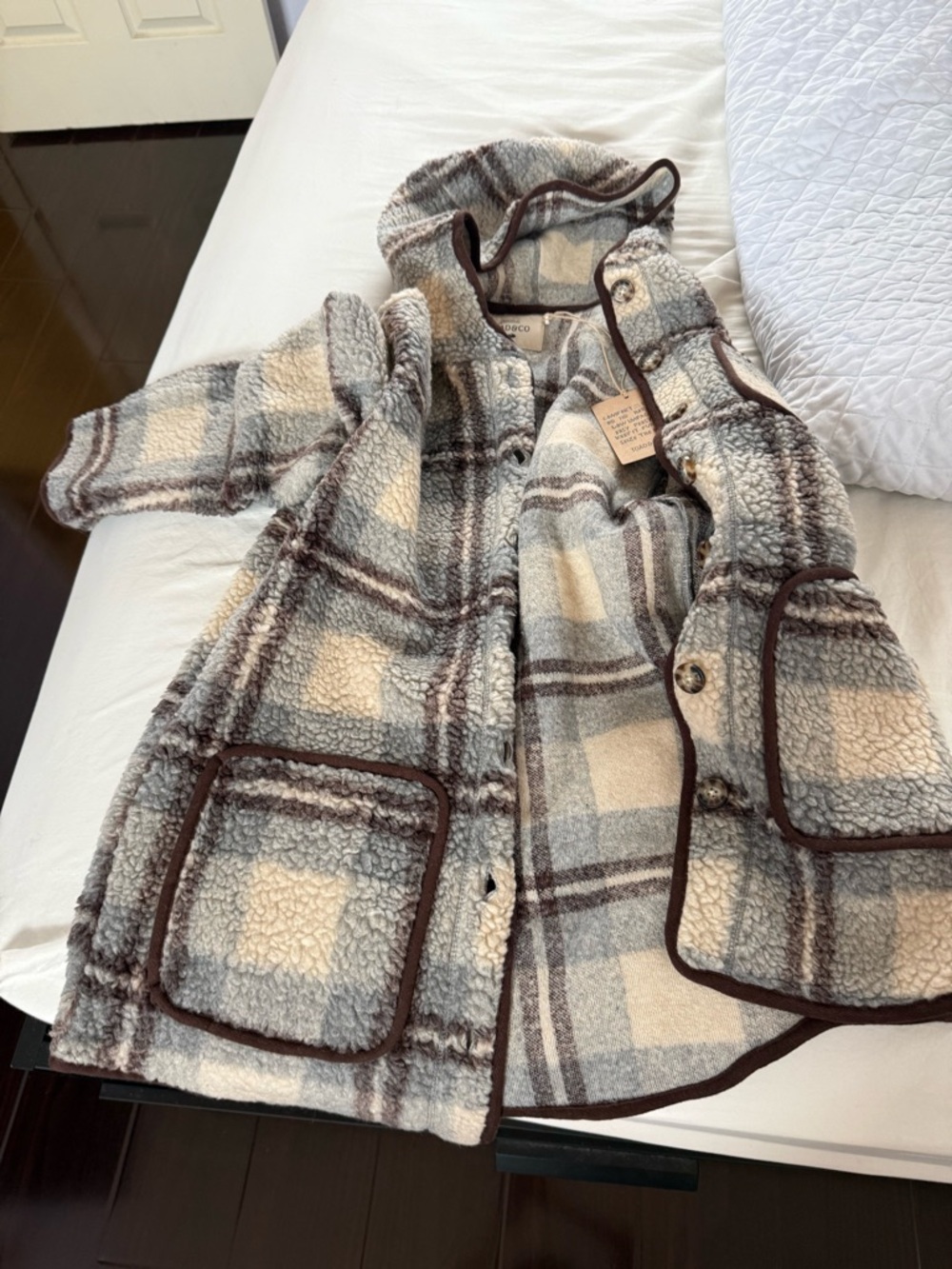 Toad&Co Sespe Barn Jacket Light Ash Plaid / XS New with tags NWT - Picture 5 of 10